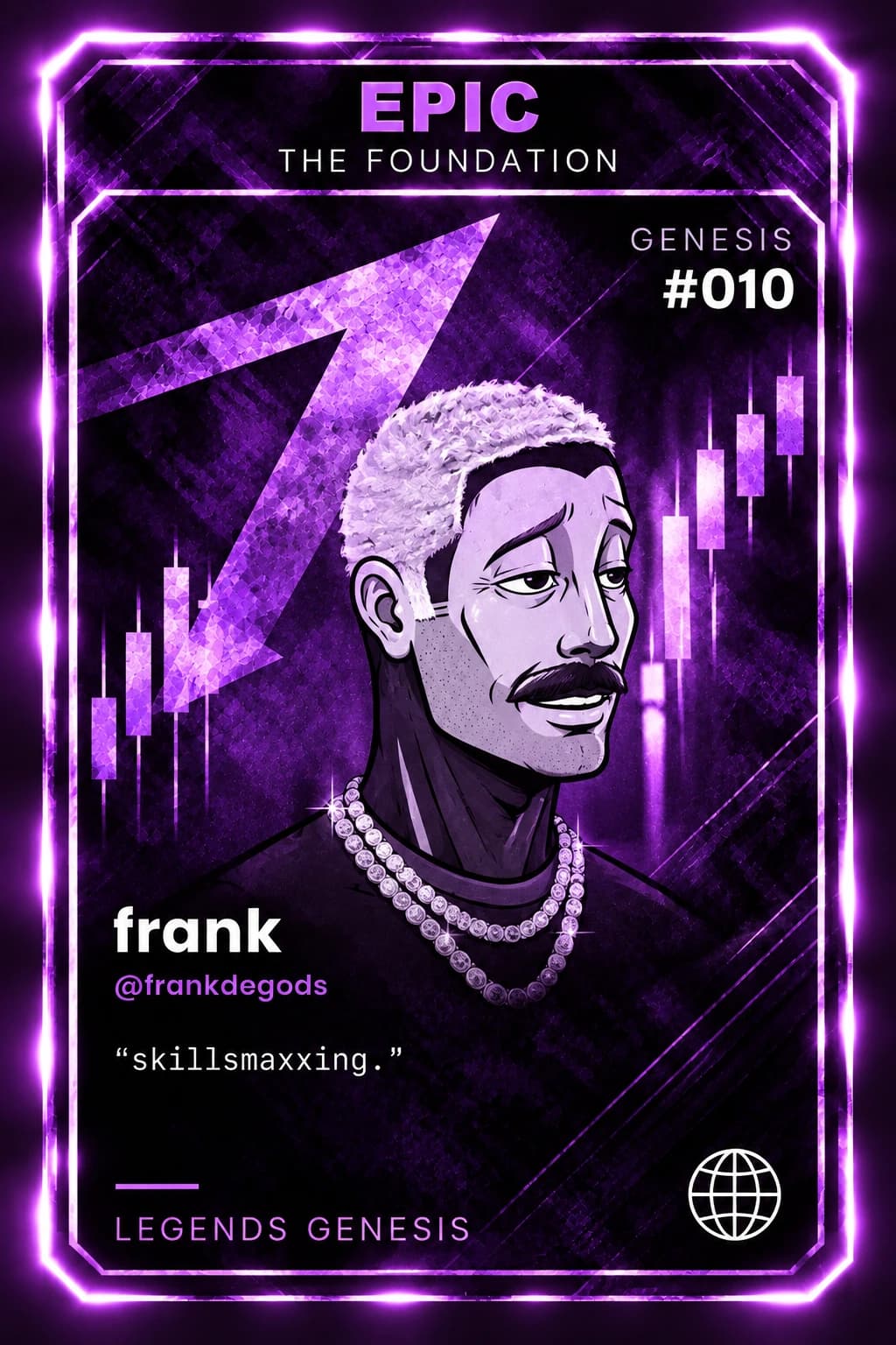Frank, @frankdegods — epic, The Foundation, Legends Genesis number 010